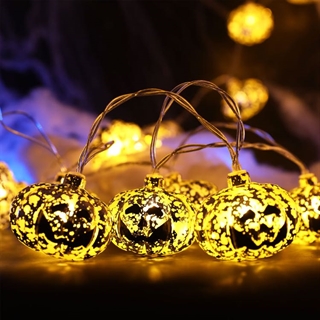 Halloween lyskæde med græskar - 20 LED